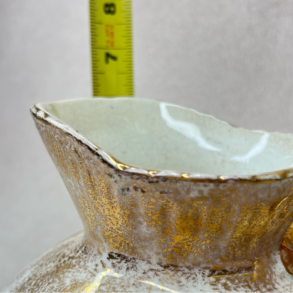 Vintage China Water Pitcher-White/Gold Luster-Classic-French-Traditional-Formal - Picture 9 of 10